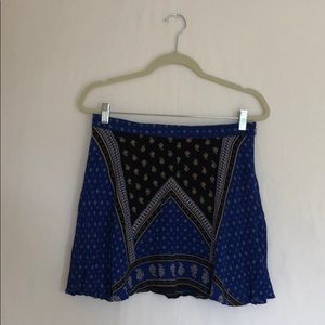 Forever21 Blue Bandana Mini Skirt